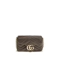 Gucci Brown Calf Leather Handbag - Front view