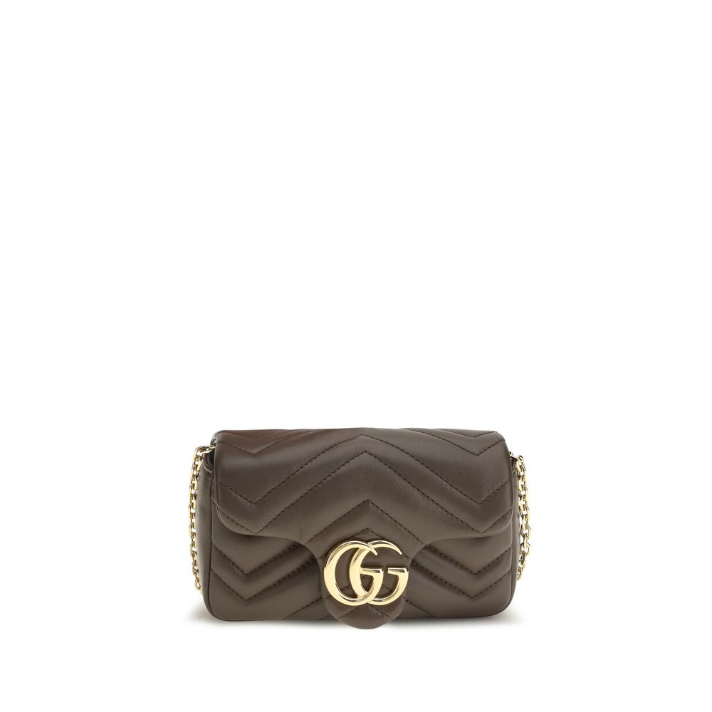 Gucci Brown Calf Leather Handbag - Front view