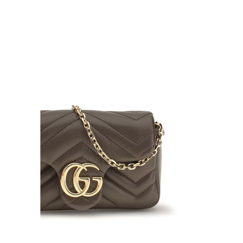 Gucci Brown Calf Leather Handbag - Detail view