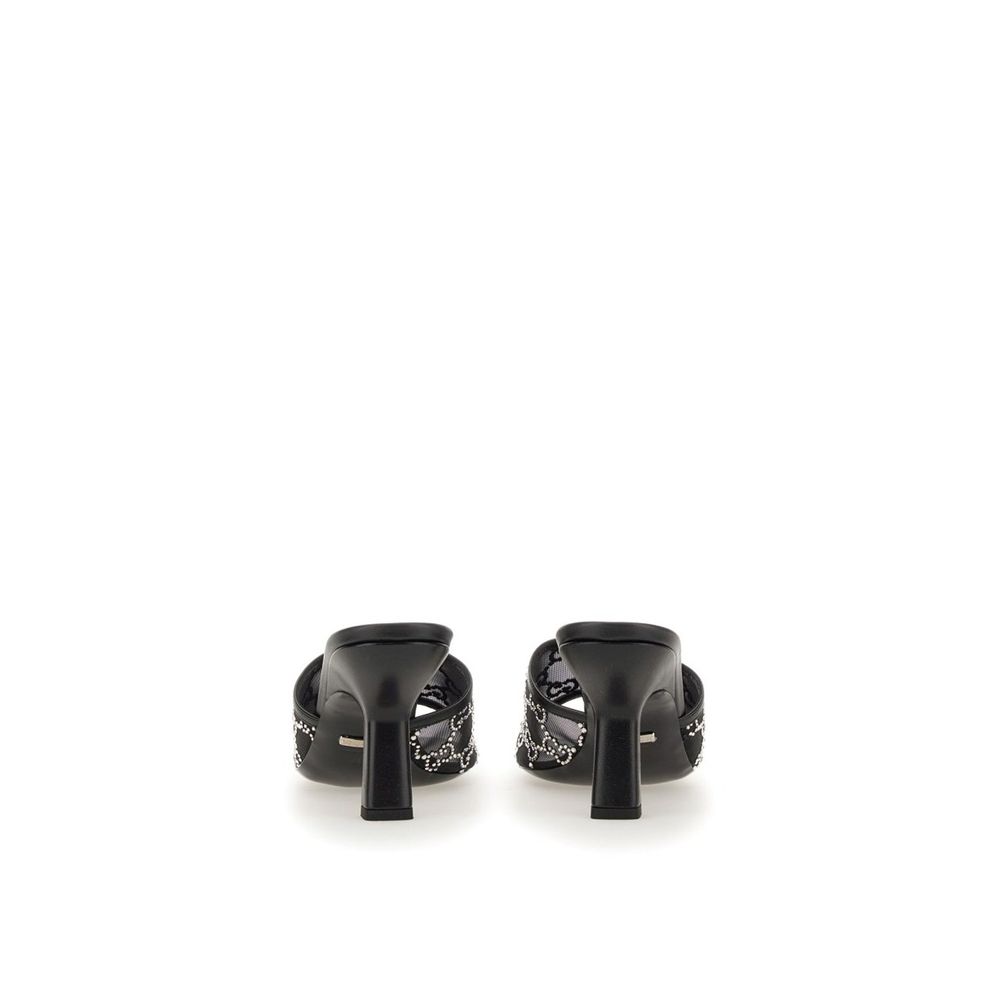 Gucci Black Polyamide Mules - Back view