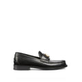 Gucci Black Leather Slip On Loafers - Front view