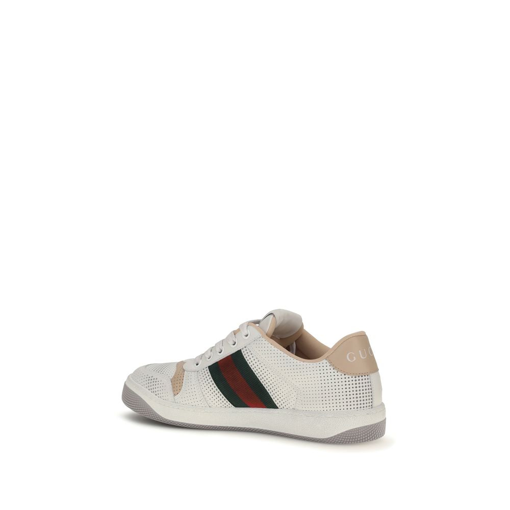 Gucci White Calf Leather Athletic Sneakers - AW26 (Ref. GUA000MVAAGVY9062) - Back view
