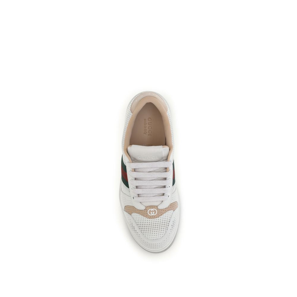 Gucci White Calf Leather Athletic Sneakers - AW26 (Ref. GUA000MVAAGVY9062) - Detail view