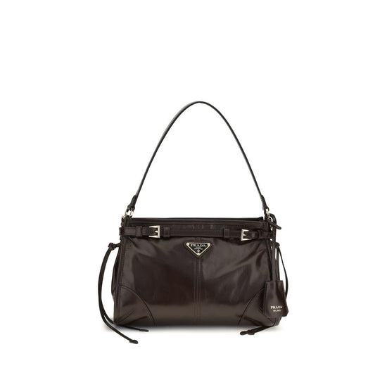 Prada Brown Calf Leather Handbag - Front view