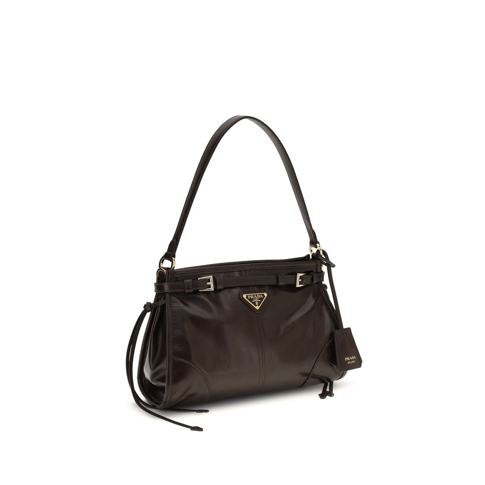 Prada Brown Calf Leather Handbag - Side view