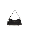 Prada Black Calf Leather Shoulder Bag - AW26 31x18cm - Front view