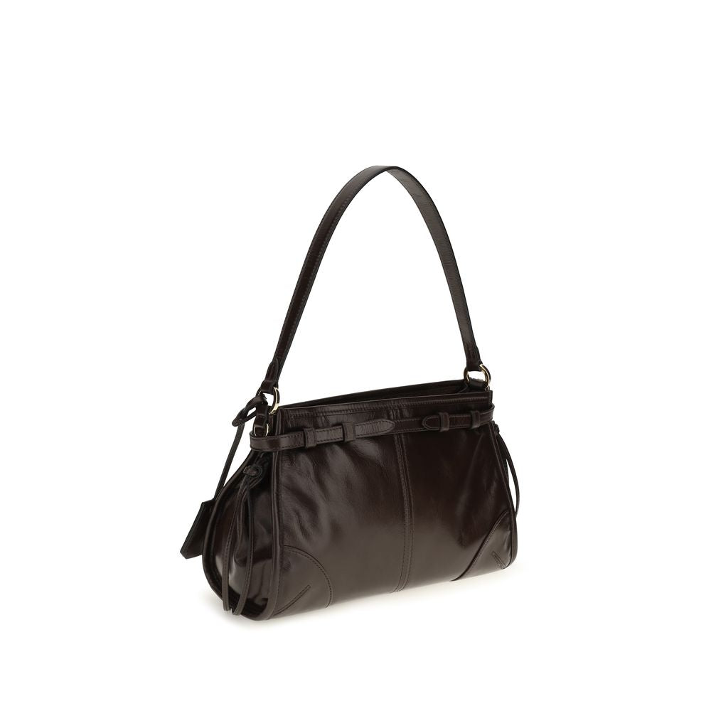 Prada Brown Calf Leather Handbag - Back view