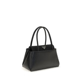 Prada Black Calf Leather Handbag - AW26 23x13cm - Side view