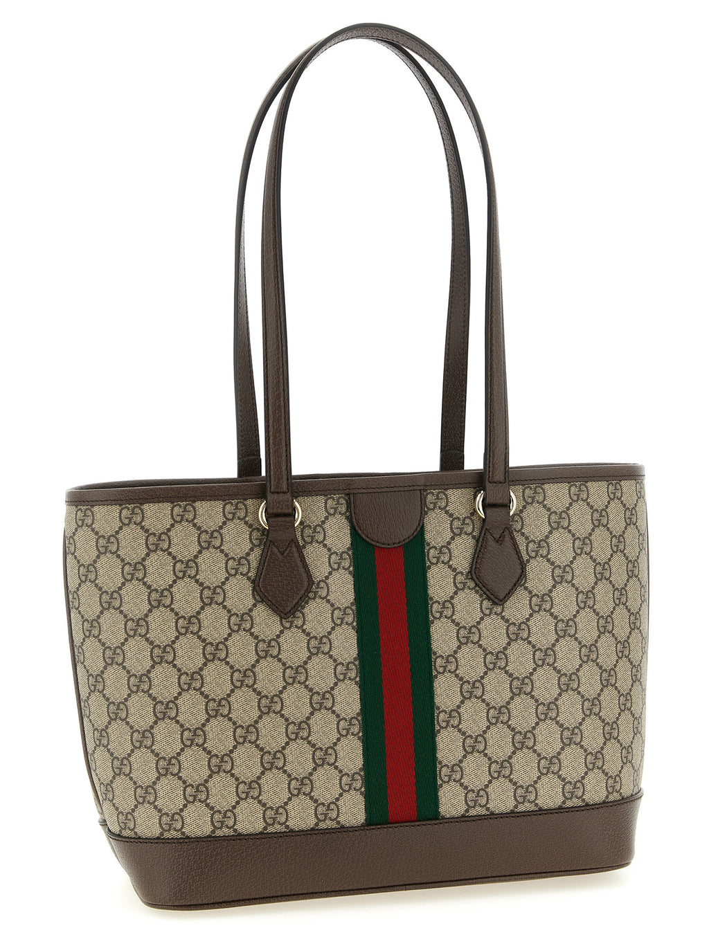 Gucci Brown Polyethylene Tote Bag - Side view