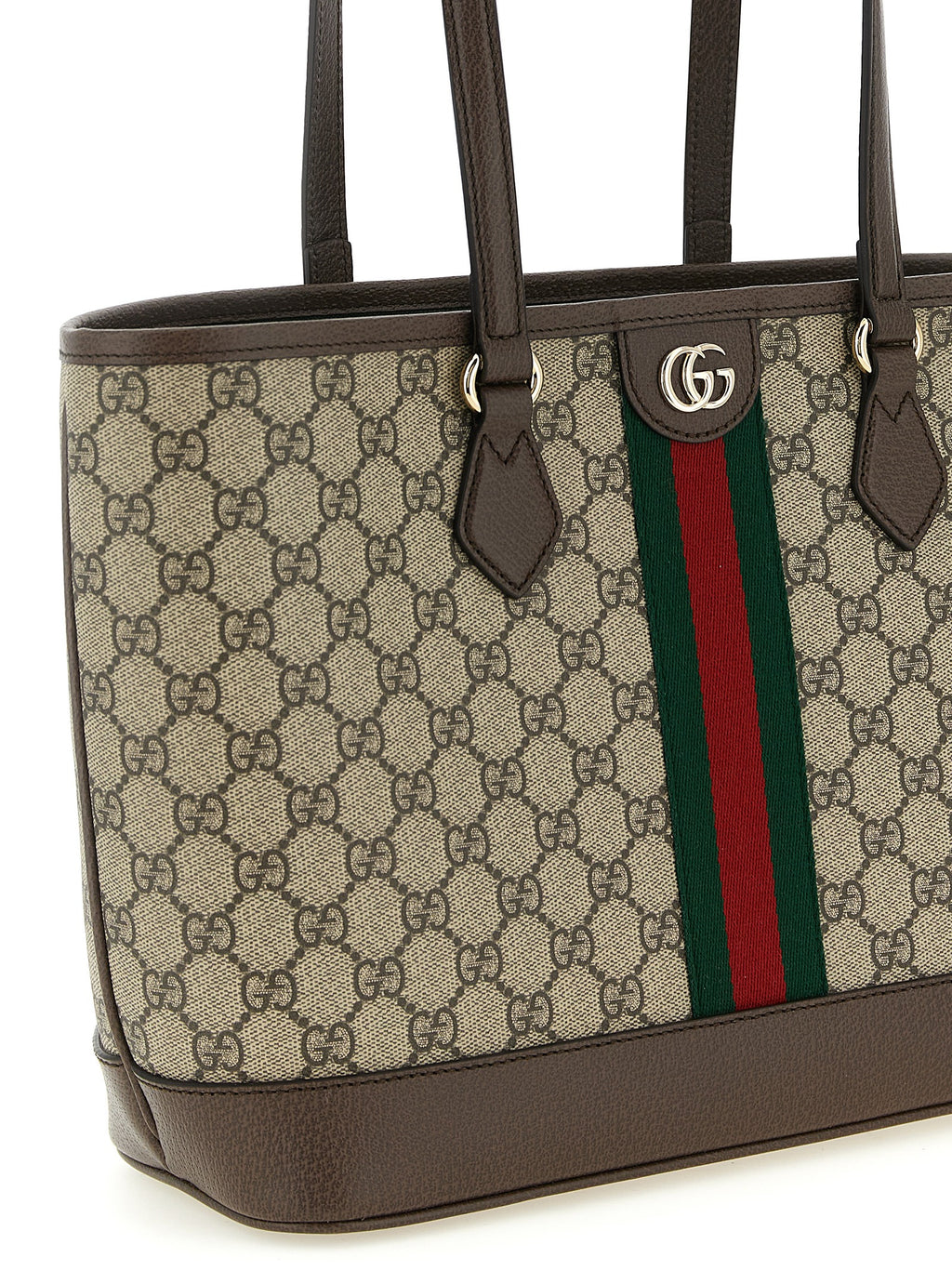 Gucci Brown Polyethylene Tote Bag - Back view