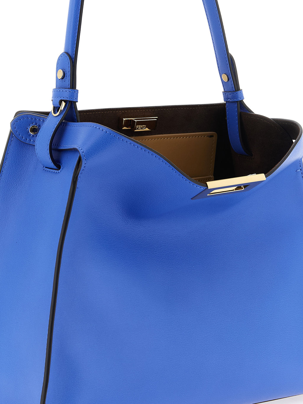 Fendi Blue Calfskin Handbag (Ref. FE338605BM) - Detail view