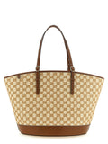Gucci Brown Cotton Handbag - Front view