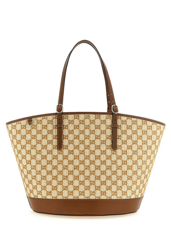 Gucci Brown Cotton Handbag - Front view