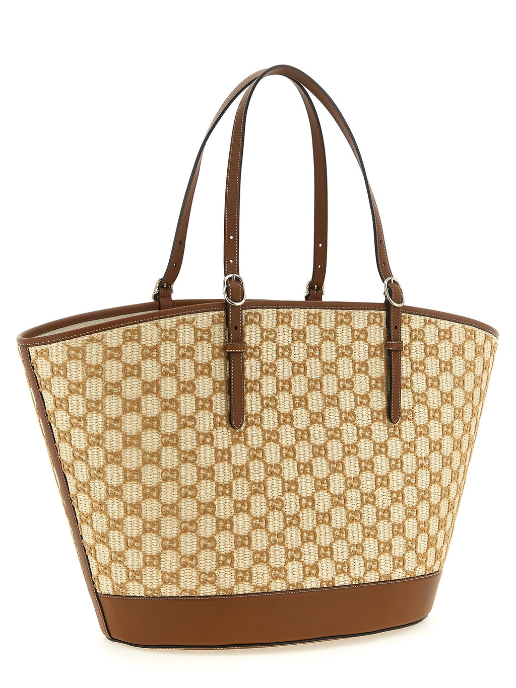 Gucci Brown Cotton Handbag - Side view