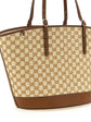 Gucci Brown Cotton Handbag - Back view