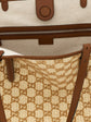 Gucci Brown Cotton Handbag - Detail view