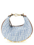Fendi Blue Cotton Handbag (Ref. FE338619BM) - Front view