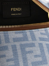 Fendi Blue Cotton Handbag (Ref. FE338619BM) - Detail view