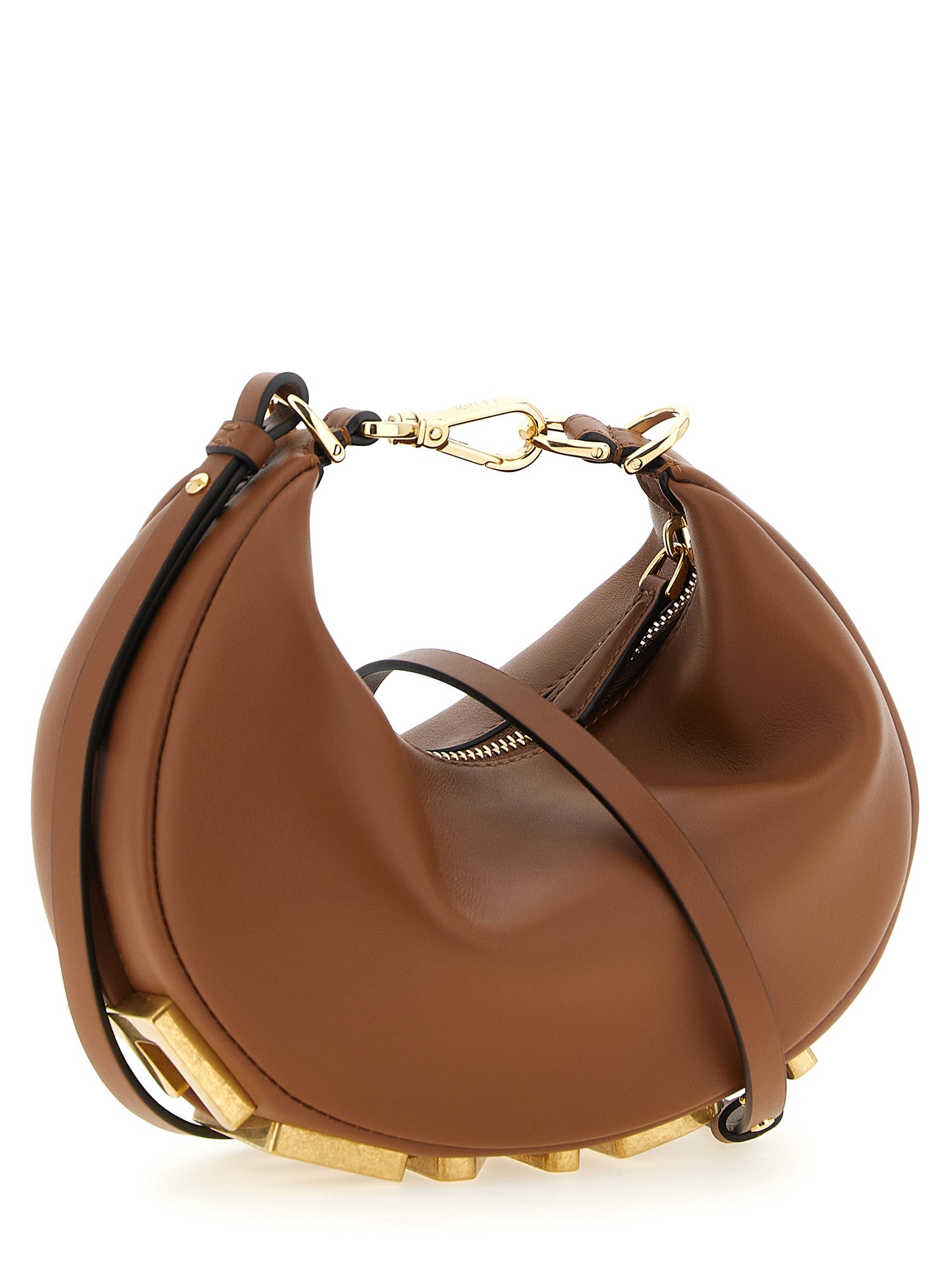 Fendi Brown Calfskin Handbag (Ref. FE338620BM) - Side view