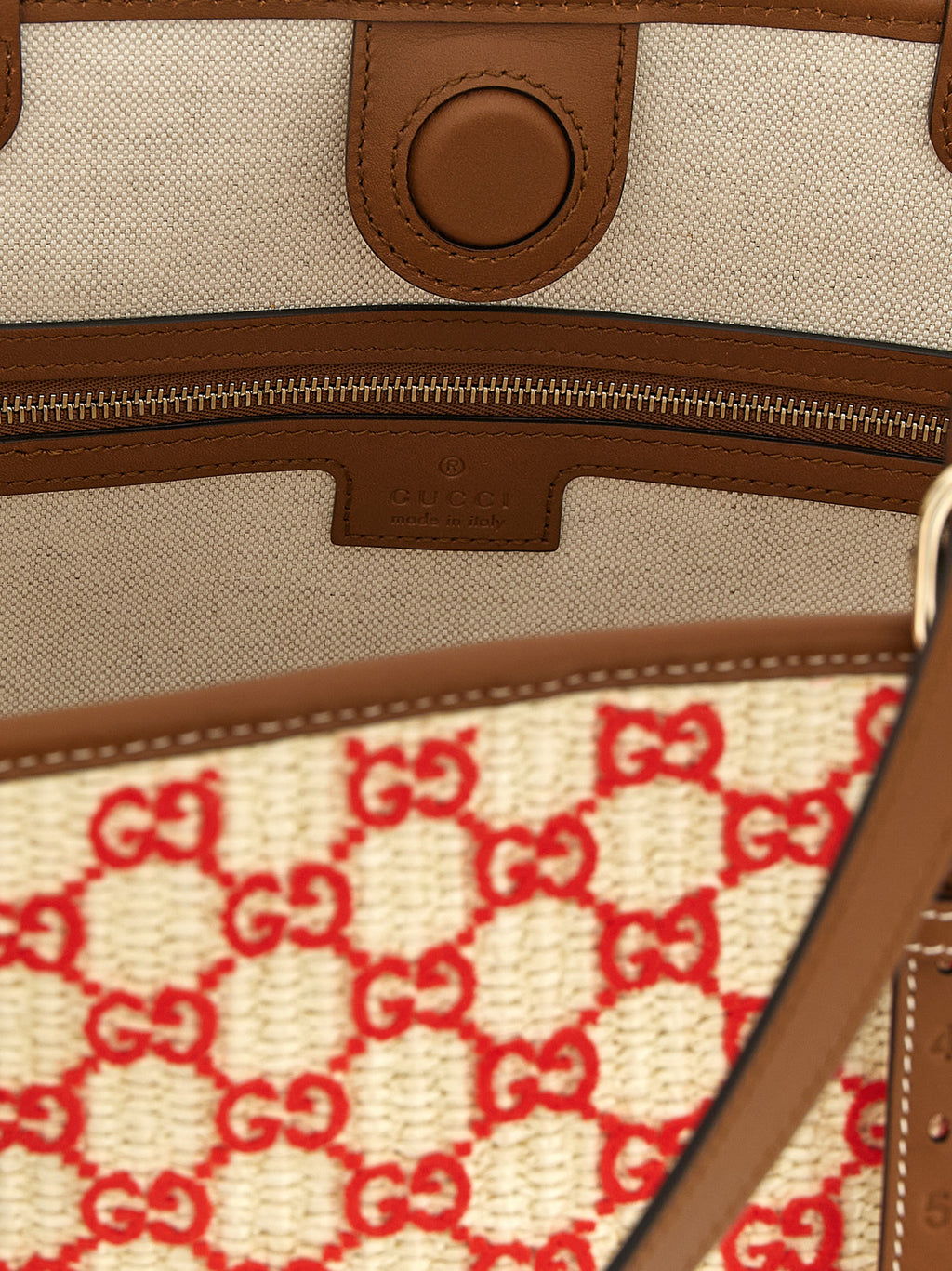 Gucci Multicolor Cotton Handbag - Detail view