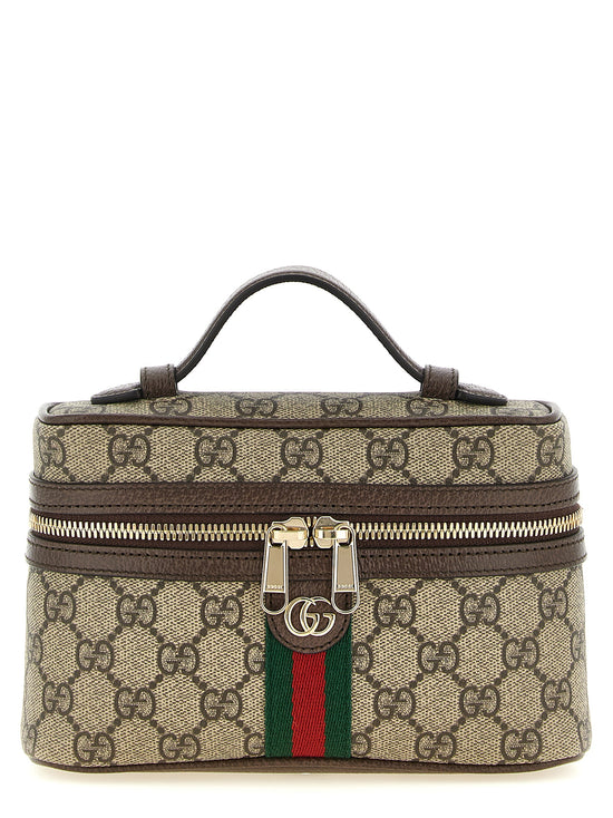 Gucci Beige Polyethylene Shoulder Bag - Front view