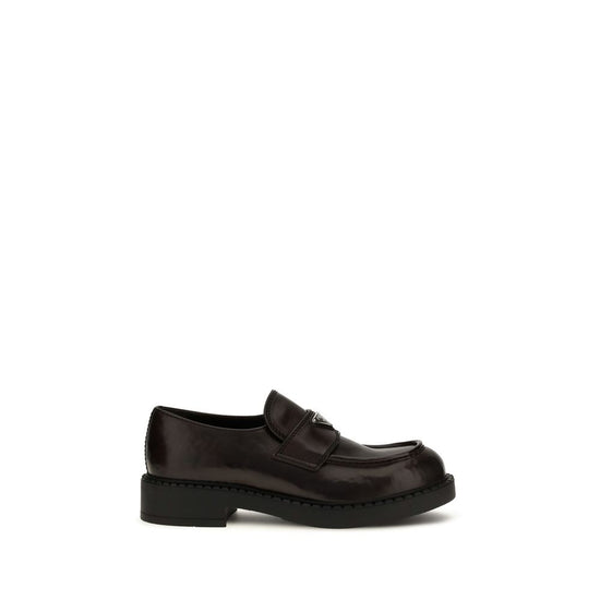 Prada Brown Calf Leather Slip On Loafers - AW26 (Ref. PR2DE127FG0003ZPQF0562) - Front view