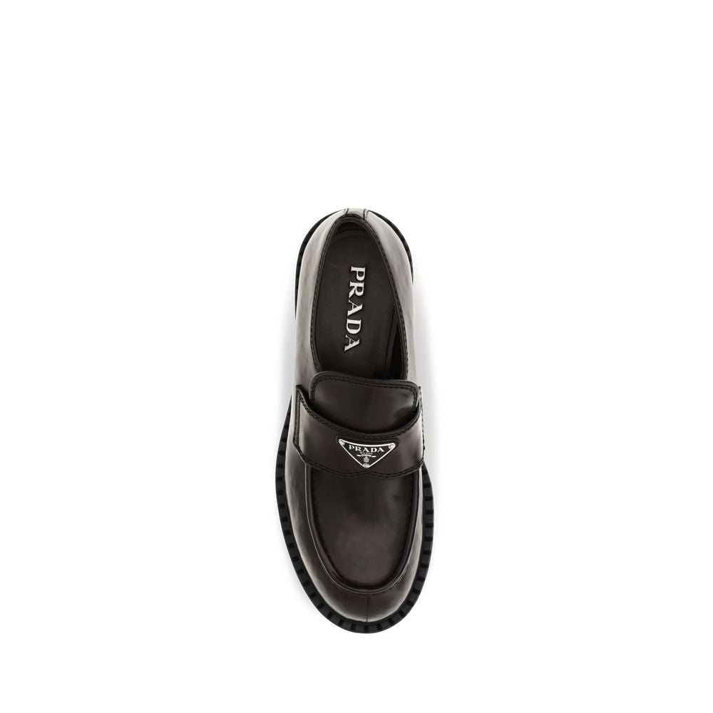 Prada Brown Calf Leather Slip On Loafers - AW26 (Ref. PR2DE127FG0003ZPQF0562) - Detail view