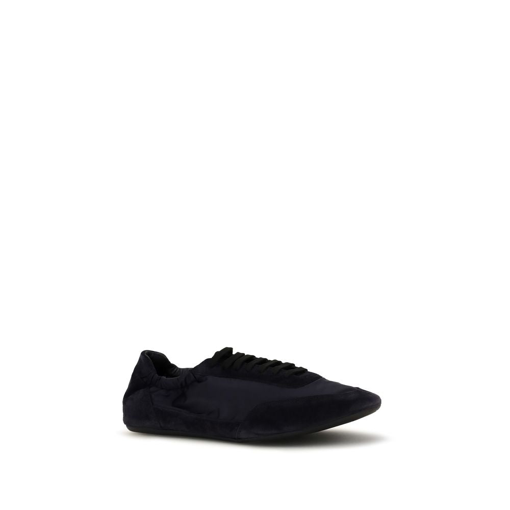 Prada Blue Rubber Athletic Sneakers - Side view