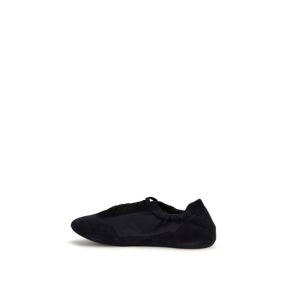 Prada Blue Rubber Athletic Sneakers - Back view