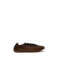 Prada Brown Rubber Athletic Sneakers - Front view