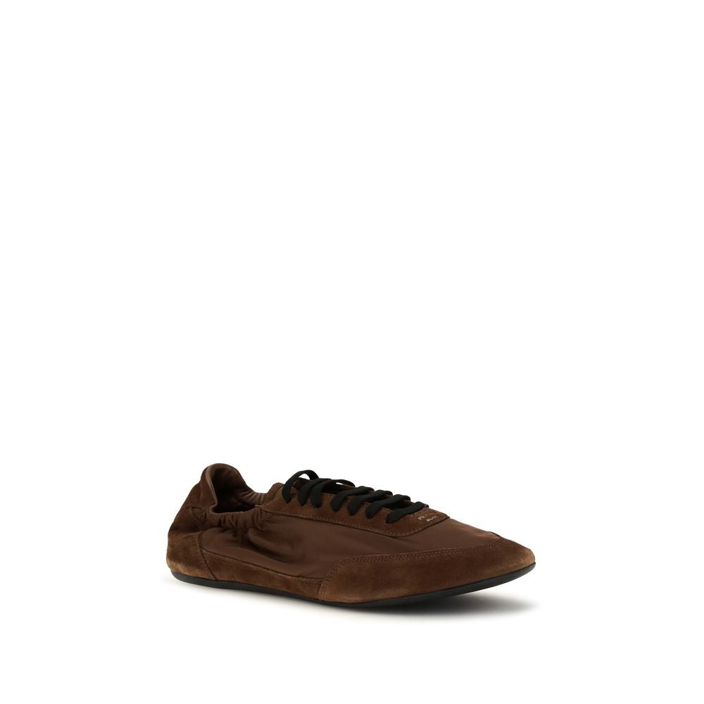 Prada Brown Rubber Athletic Sneakers - Side view