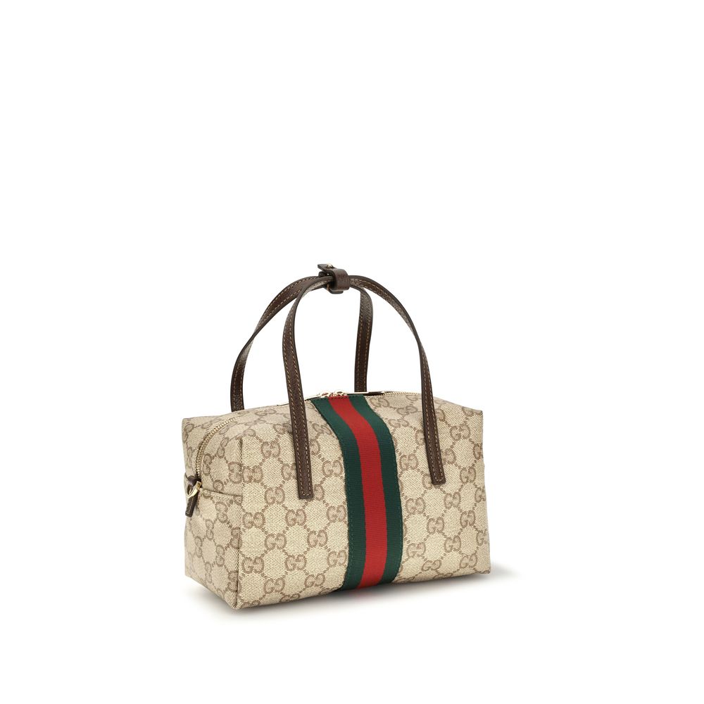 Gucci Beige Fabric Handbag - AW26 19x11cm - Back view