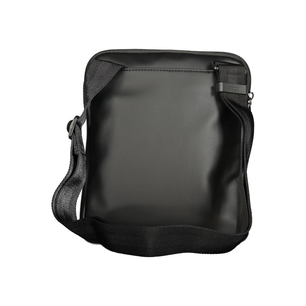Hugo Boss Black Polyurethane Men's Shoulder Bag - Side view