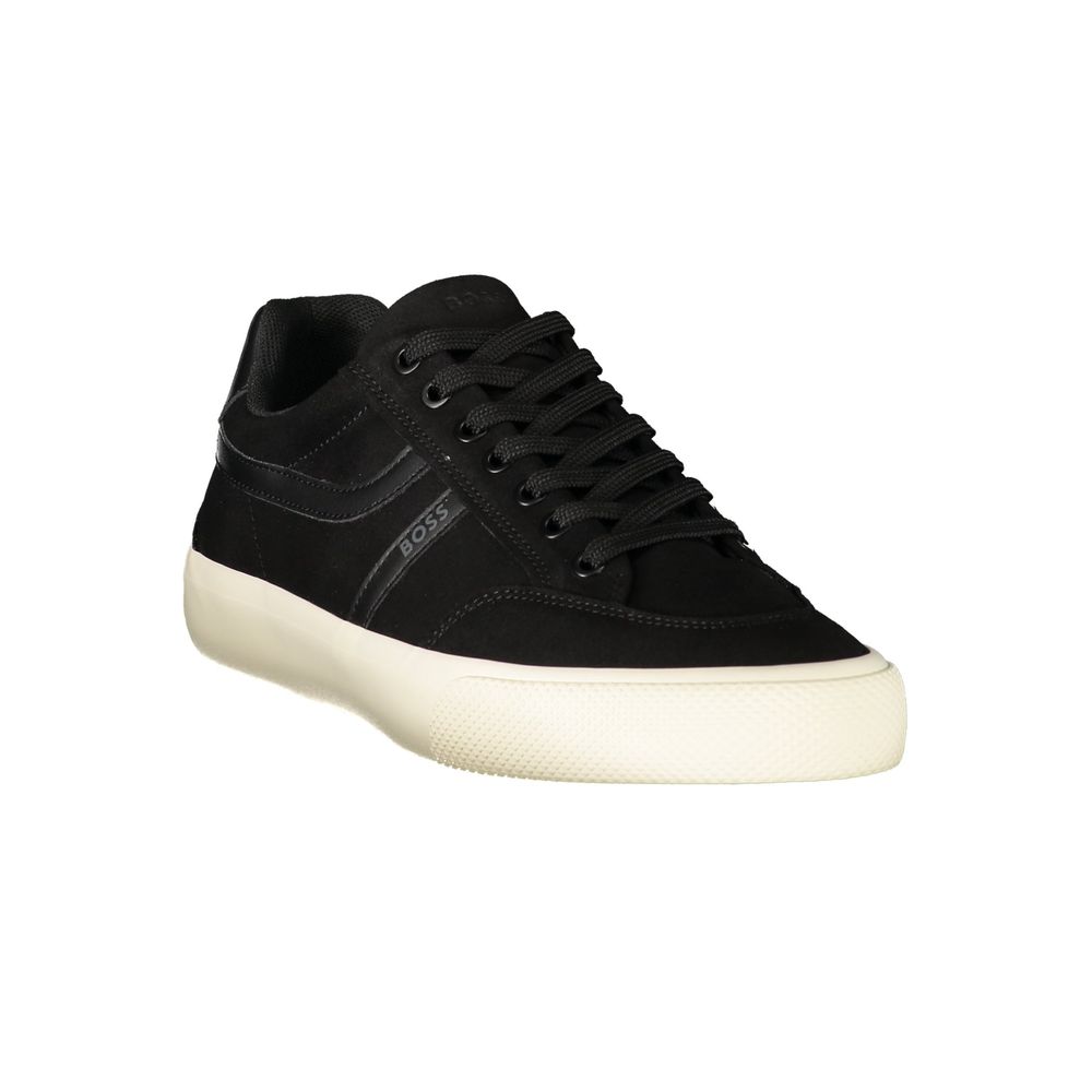 Hugo Boss Black Polyurethane Mens Sneaker - Side view