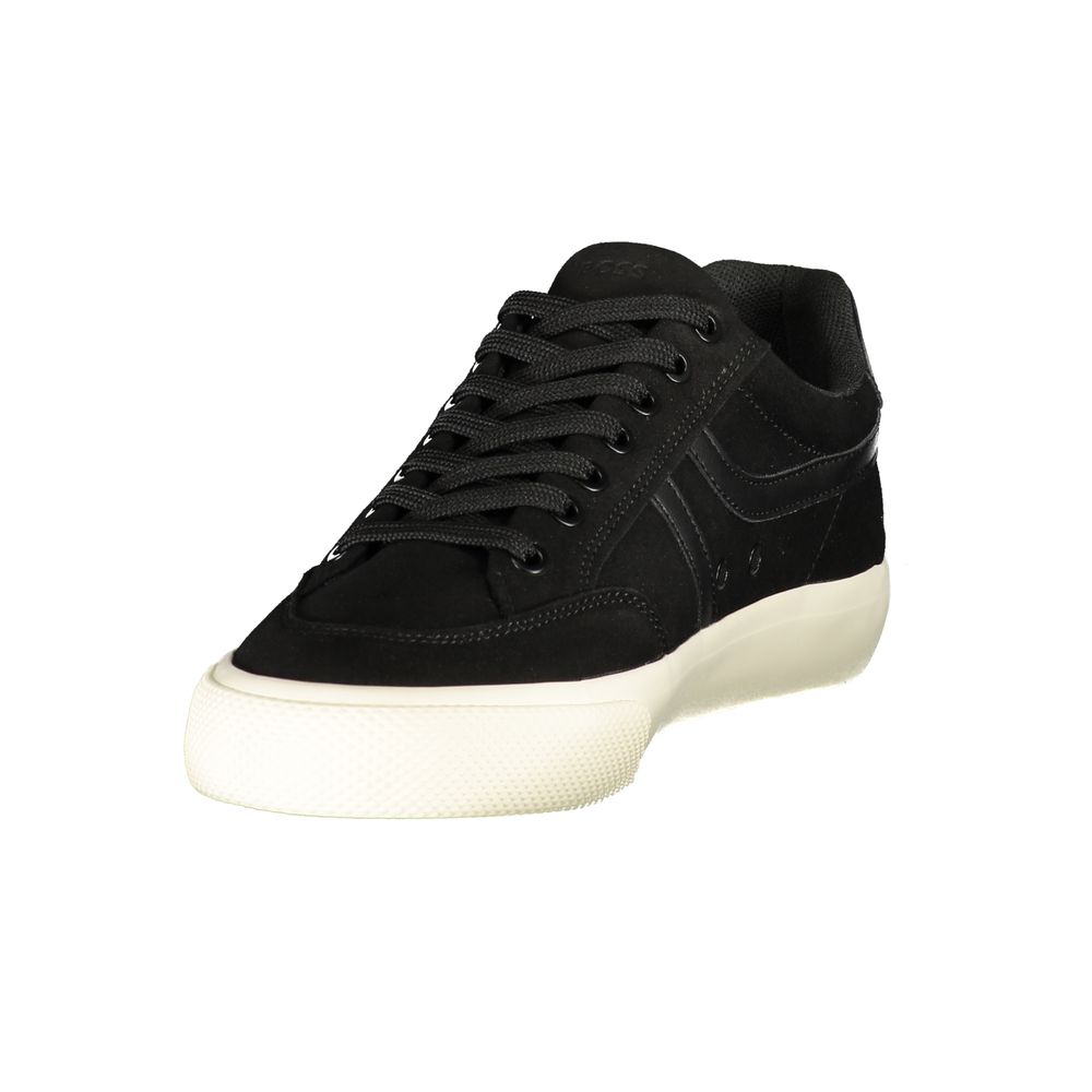 Hugo Boss Black Polyurethane Mens Sneaker - Back view