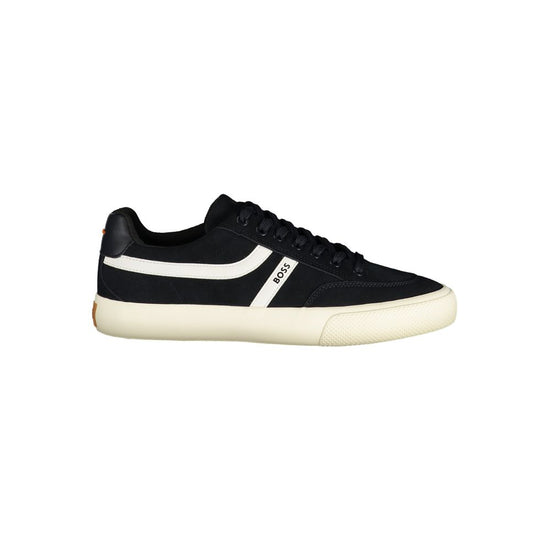 Hugo Boss Blue Polyurethane Mens Sneaker (Ref. BO46482) - Front view