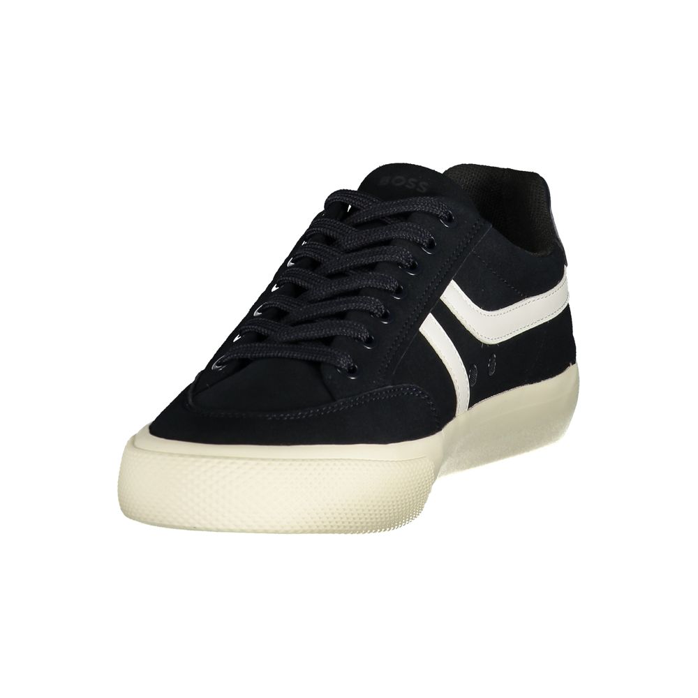 Hugo Boss Blue Polyurethane Mens Sneaker (Ref. BO46482) - Back view