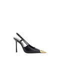 Saint Laurent Black Lamb High Heel Pumps - Front view