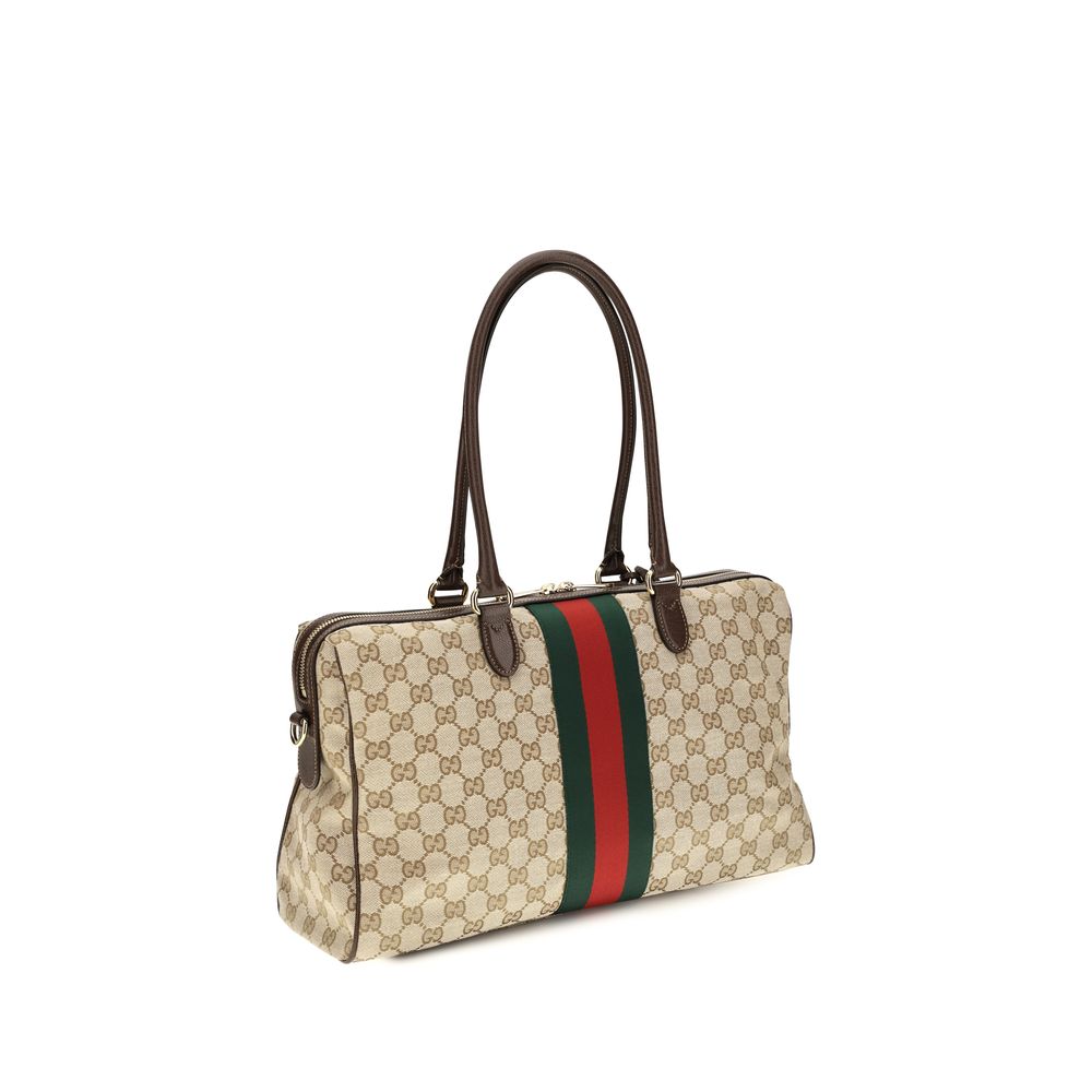 Gucci Beige Fabric Handbag - AW26 38×22.5cm - Back view