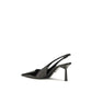 Prada Black Calf Leather High Heel Pumps