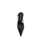 Prada Black Calf Leather High Heel Pumps