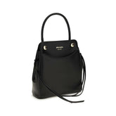 Prada Black Calf Leather Shoulder Bag - AW26 19x21cm - Side view