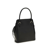 Prada Black Calf Leather Shoulder Bag - AW26 19x21cm - Back view