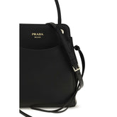 Prada Black Calf Leather Shoulder Bag - AW26 19x21cm - Detail view