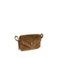Saint Laurent Brown Suede Leather Shoulder Bag - Side view