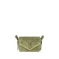 Saint Laurent Bicolor Suede Leather Shoulder Bag - Front view