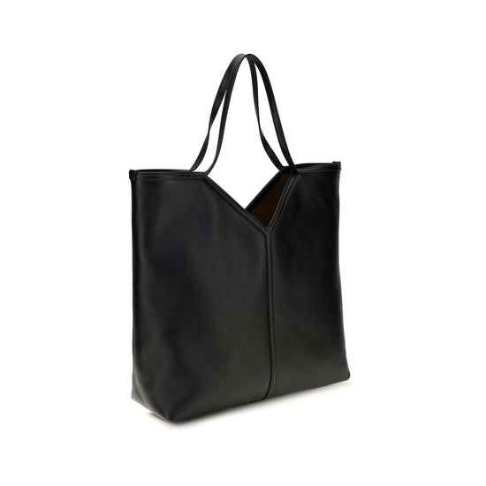 Saint Laurent Black Calf Leather Shoulder Bag - AW26 - Side view