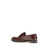 Saint Laurent Bordeaux Lamb Ovis Aries Aries Slip-On Loafers - Back view