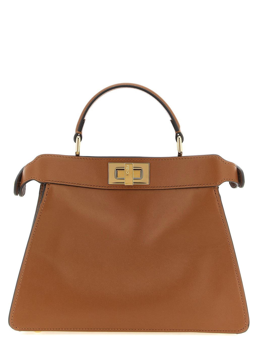 Fendi Brown Calfskin Crossbody Bag - Back view