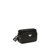 Prada Black Recycled Polyamide Shoulder Bag - Side view